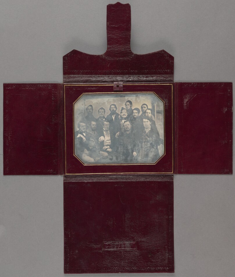[Group Portrait of thirteen unidentified men]