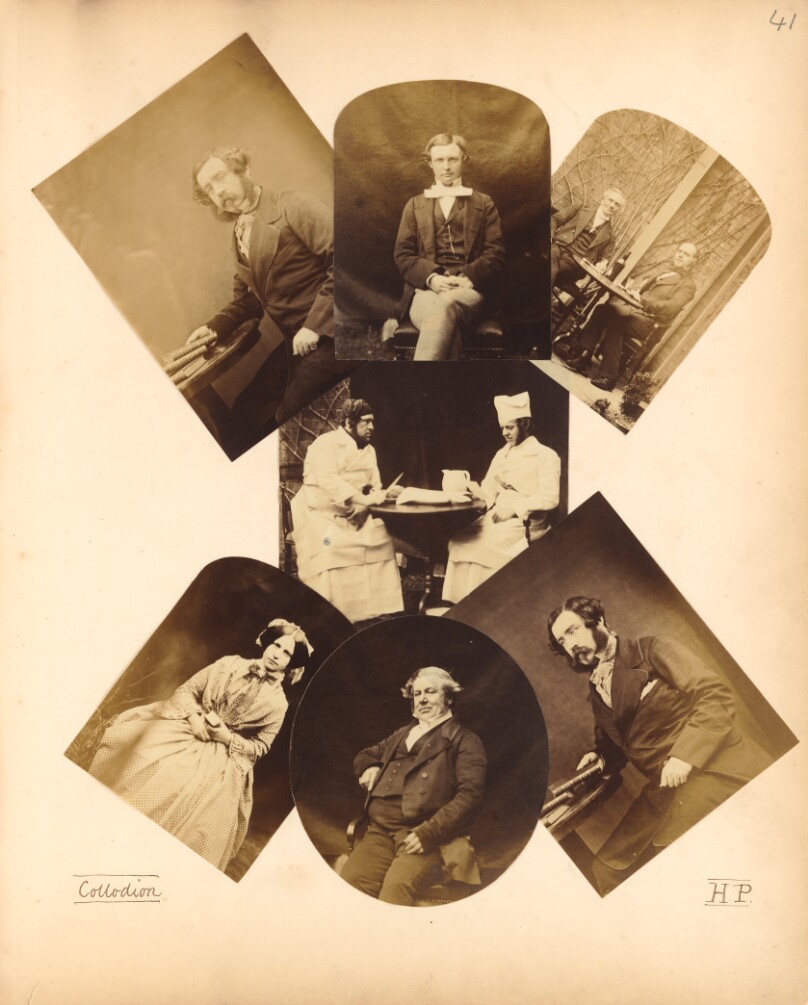 [Portrait of a gentleman seated holding books on a table]