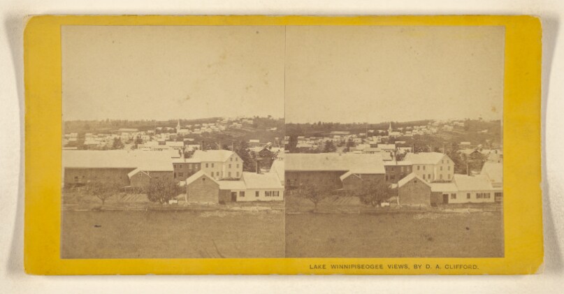[Town at or near Lake Winnipiseogee]