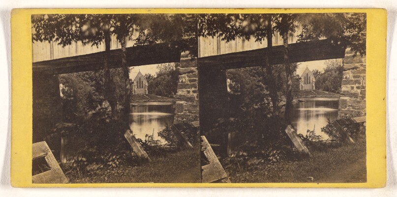 Milford. View Under Rail Road Bridge.