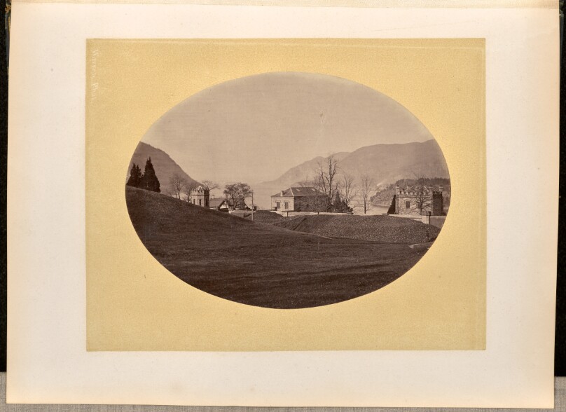 [Houses along a waterfront area, West Point]