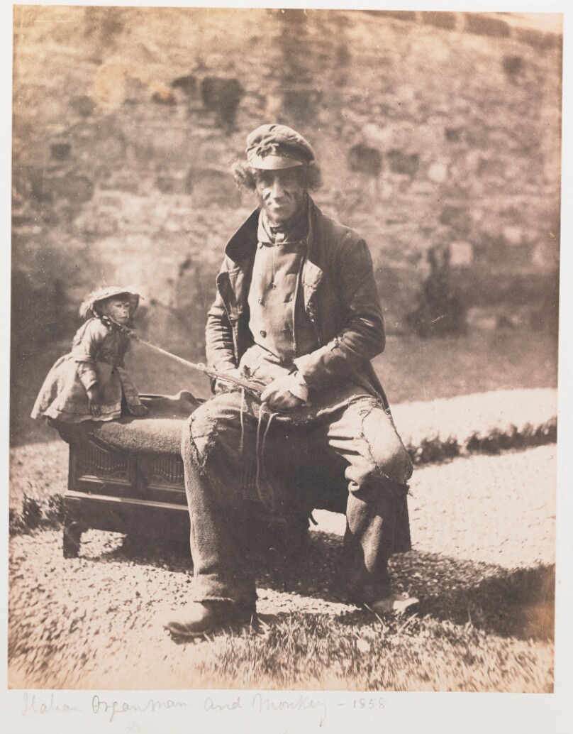 [Italian organ man and monkey]