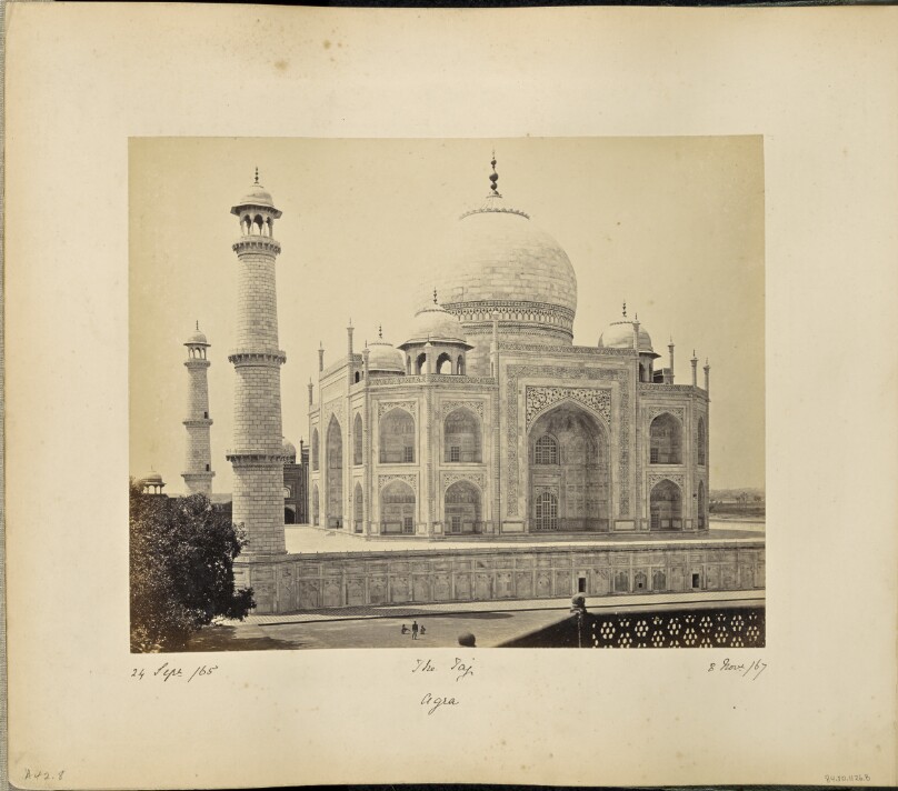 Agra; The Taj, from the Corner of the Quadrangle