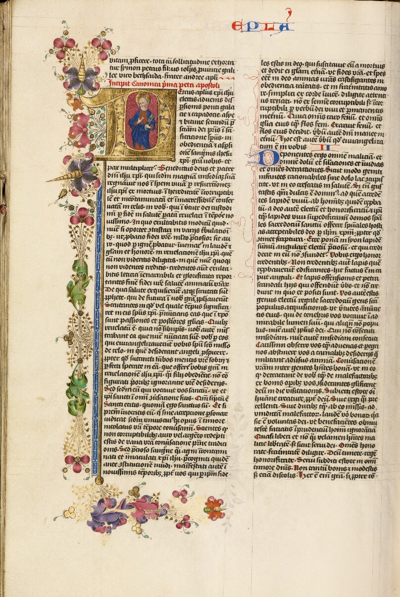 Initial P: Saint Peter
