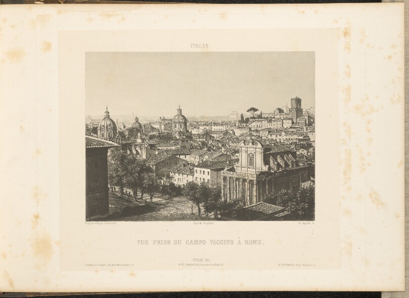 Vue Prise de Campo Vaccino à Rome