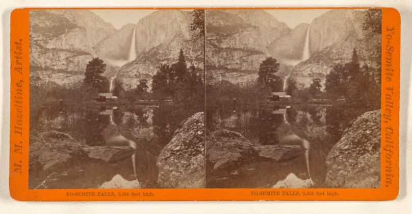 Yo-Semite Falls, 2,634 feet high.