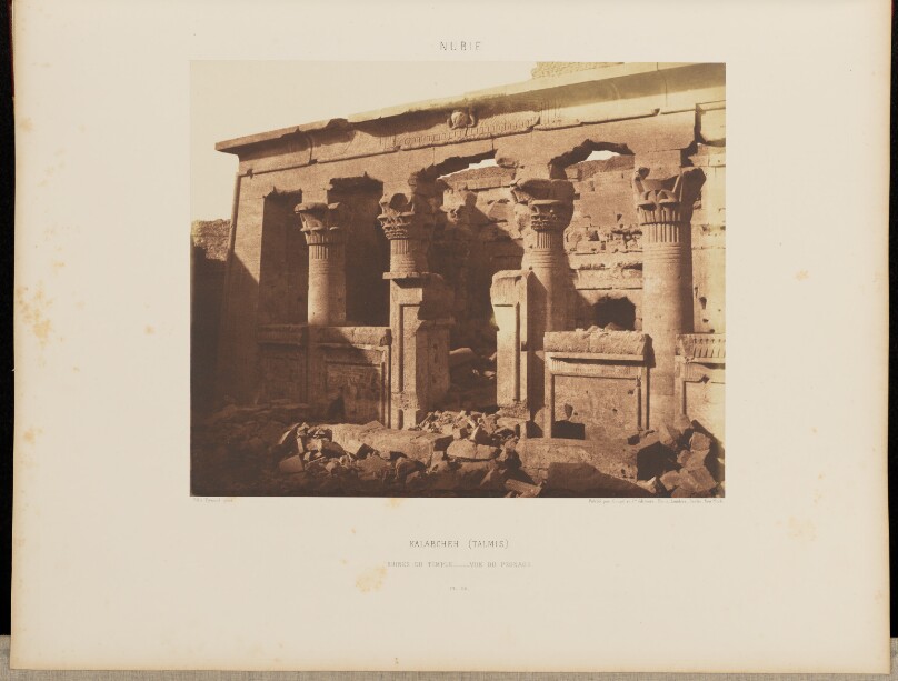 Kalabcheh (Talmis). Ruines de Temple - Vue du Pronaos