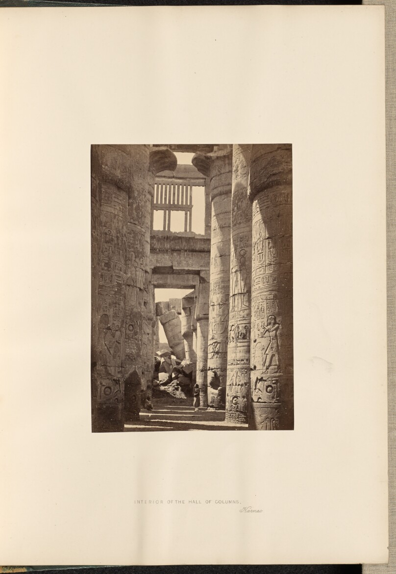 Interior of the Hall of Columns, Karnac