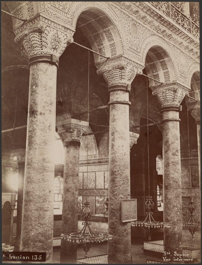 Sainte Sophie [Hagia Sophia], vue intérieure