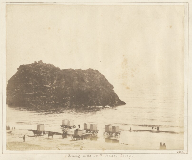 Bathing on the South Sands, Tenby.