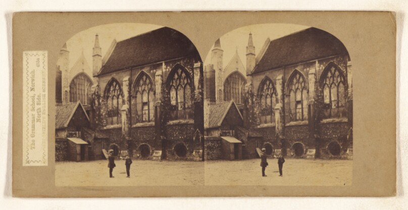The Grammar School, Norwich. North Side.