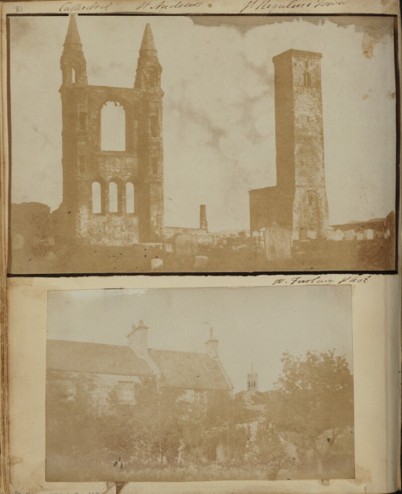 St. Regulus Tower and the East Gable of St. Andrews Cathedral from the Northwest