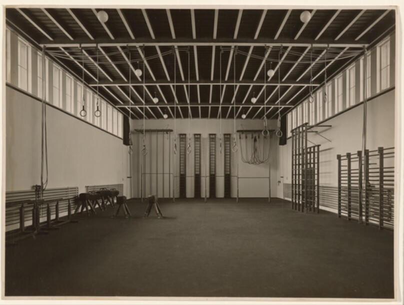 [Gymnasium Interior]