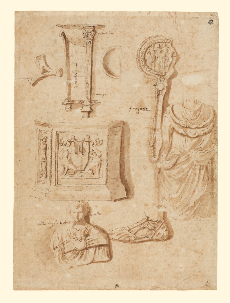 Studies of Antiquities (recto); Studies of Antiquities (verso)