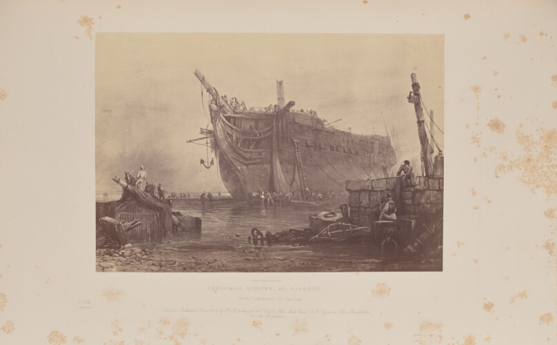 Indiaman Ashore, by S. Prout