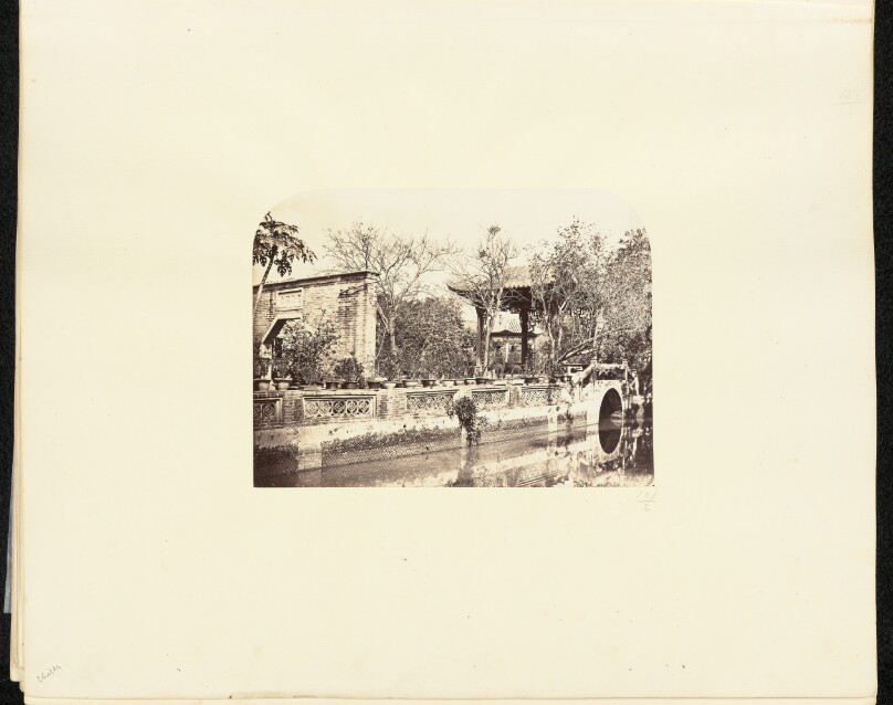 [View of Bridge with Pavilion]