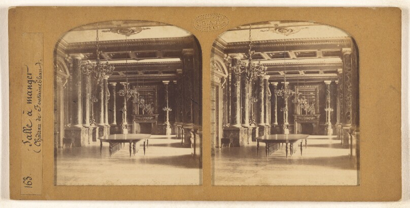 Salle a manger (Chateau de Fontainebleau).