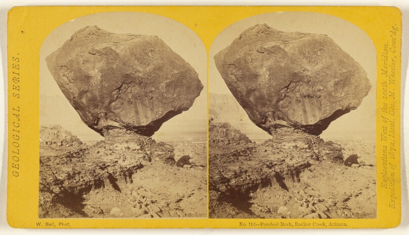 Perched Rock, Rocker Creek, Arizona.