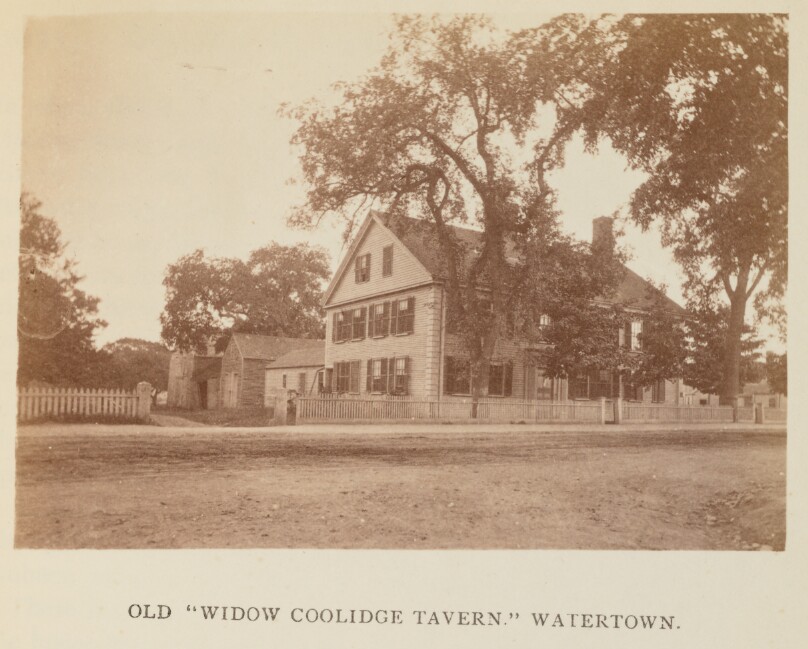 Old "Widow Coolidge Tavern." Watertown