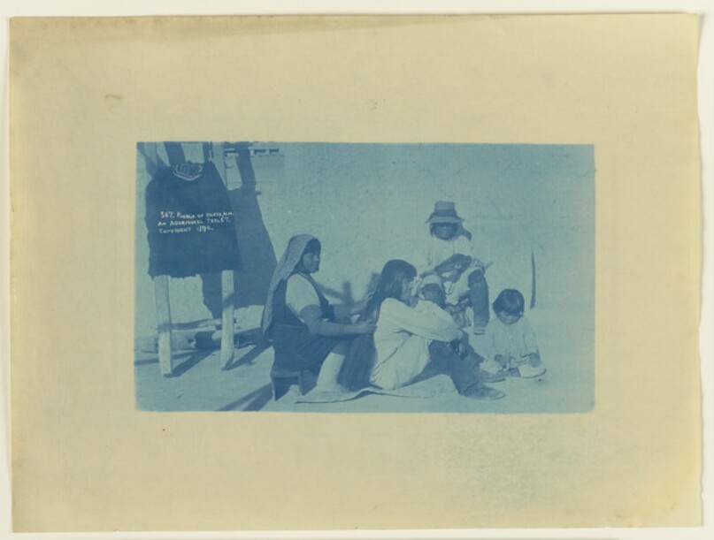[Four Pueblo Native Americans]