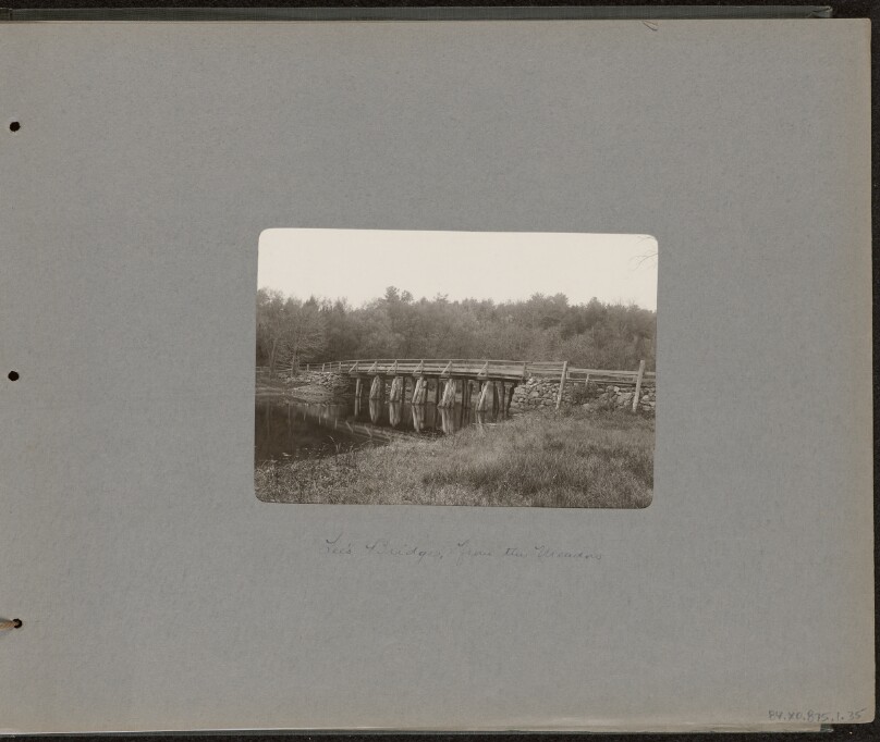 [View of Lee's Bridge from Meadows]