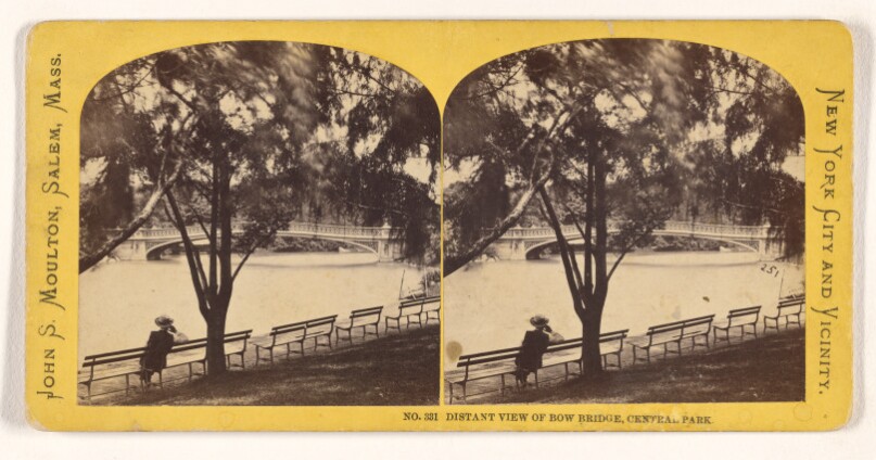 Distant View of Bow Bridge, Central Park [New York]