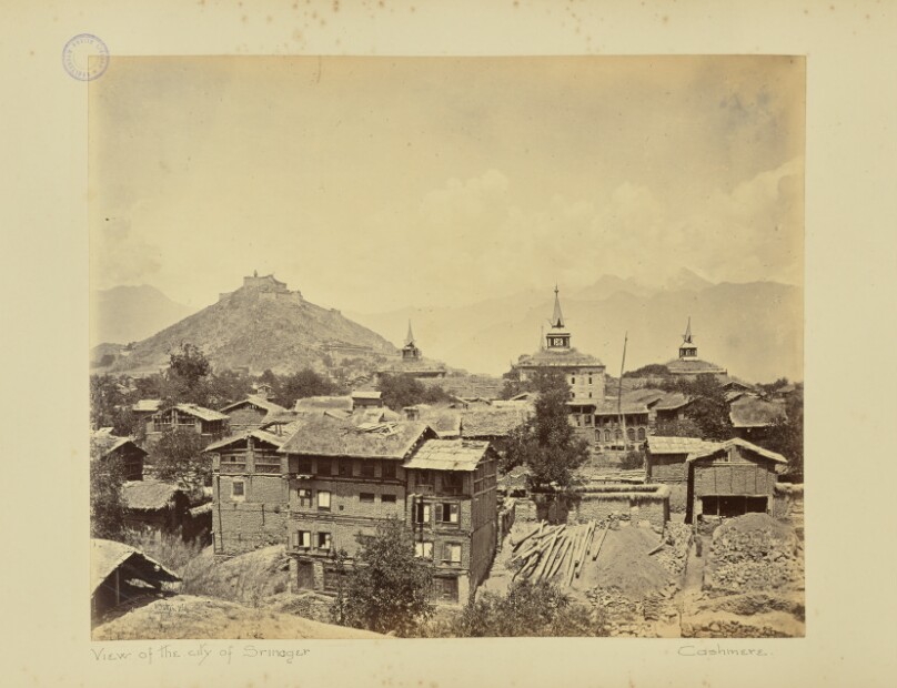 View of the city of Srinager. Cashmere