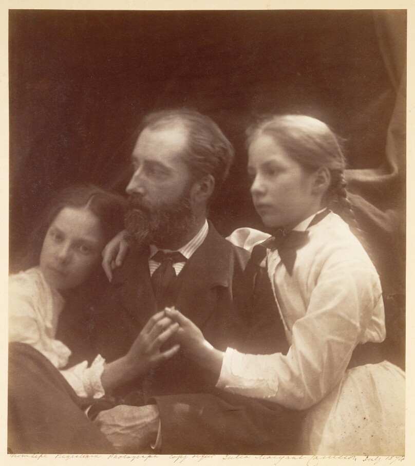 Charles Norman with His Daughters Adeline and Margaret