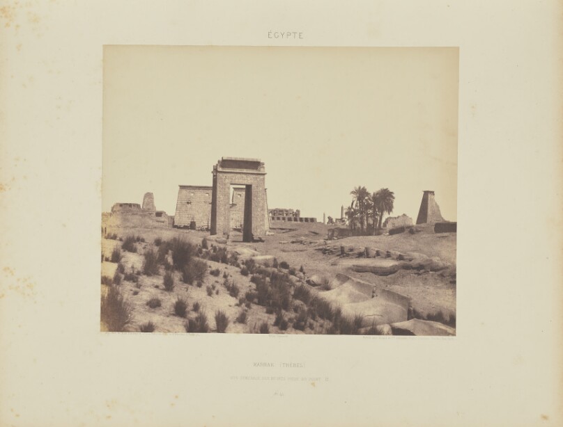 Karnak (Thèbes). Vue Générale des Ruines prise du Point B