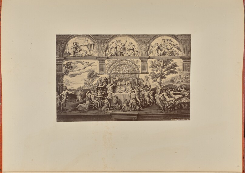 [Engraving after a fresco by Giulio Romano in Palazzo Te]