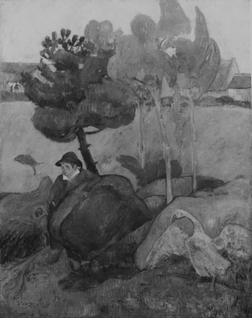 Breton Boy with a Goose
