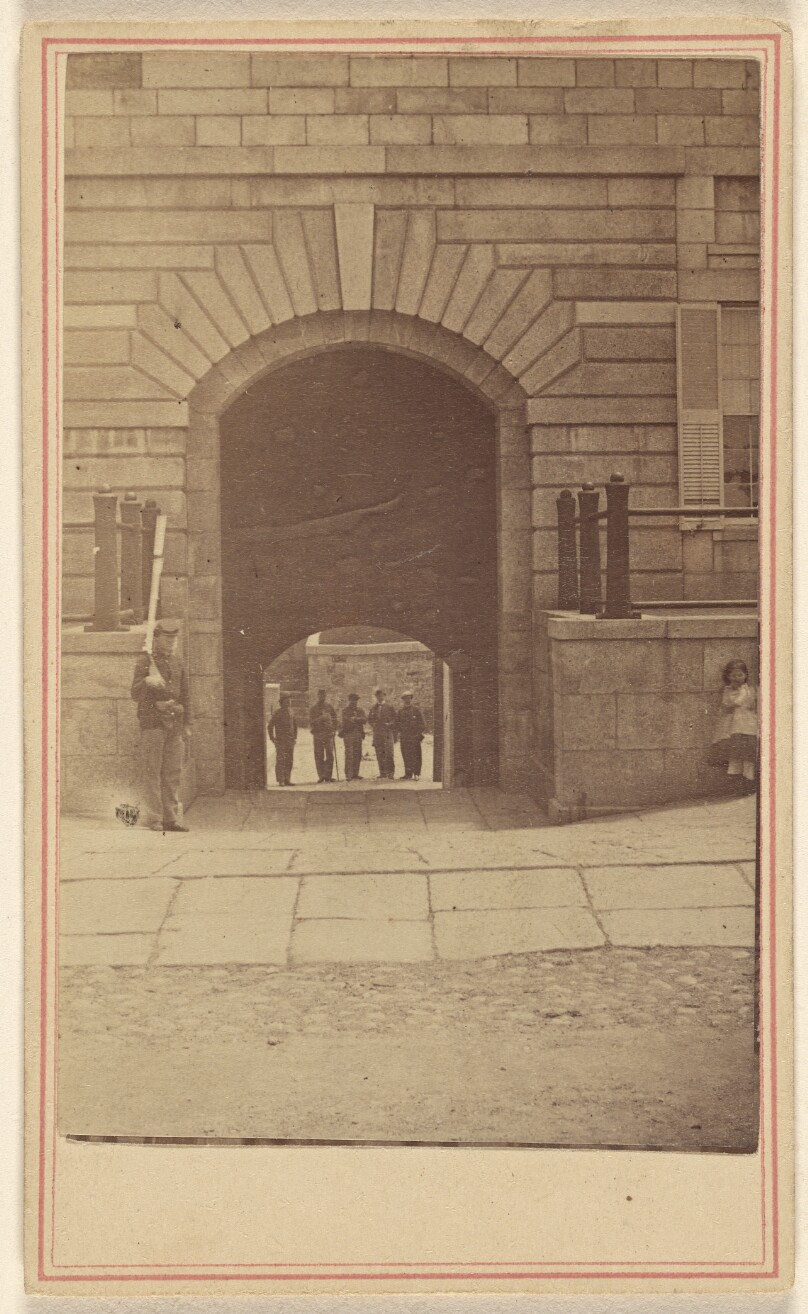 Interior view of Entrance to Fort Adams. Newport, R.I.