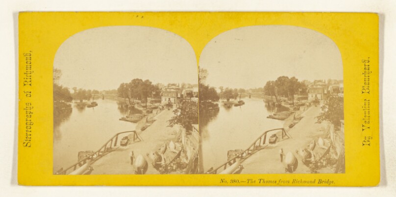 The Thames from Richmond Bridge. [Richmond, England]