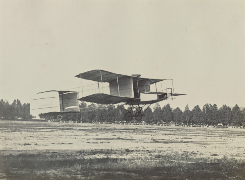[Early airplane prototype]