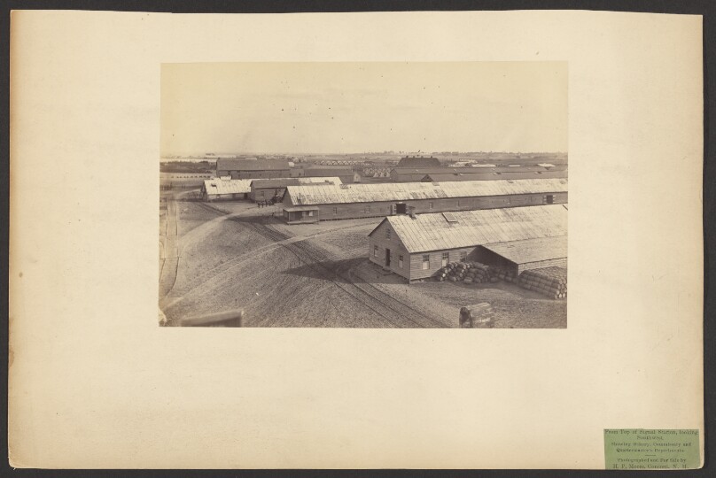From Top of Signal Station, looking Southwest, Showing Bakery, Commissary and Quartermaster's Departments