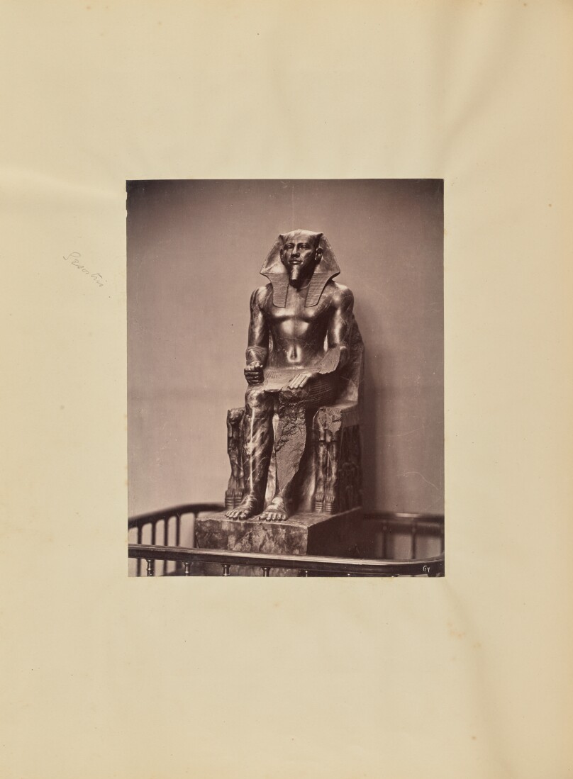 [Khafre Enthroned at the Egyptian Museum, Cairo]