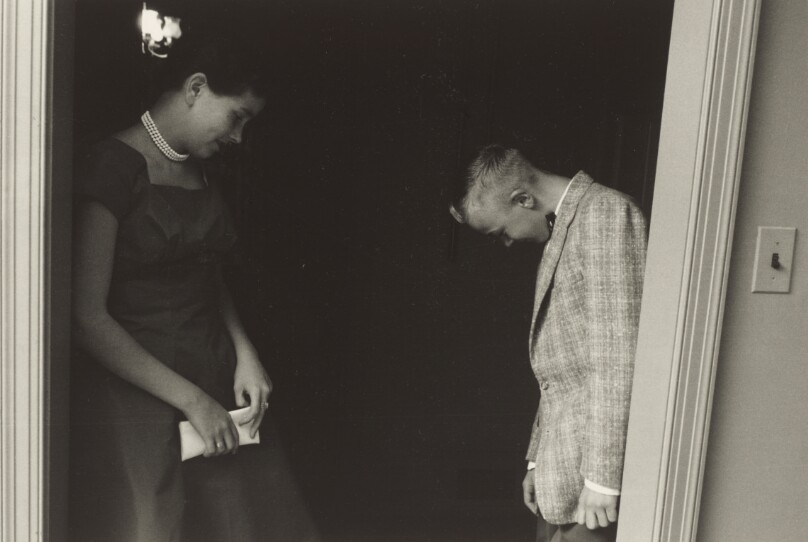 [Teenager Couple in Doorway]