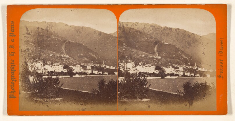 Vevey. Vue generale de Montreaux, pres Vevey.