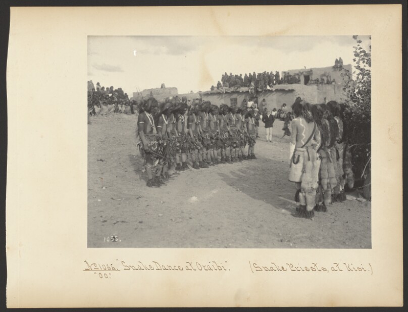 Snake Dance at Oraibi (Snake Priests, at Kisi.)