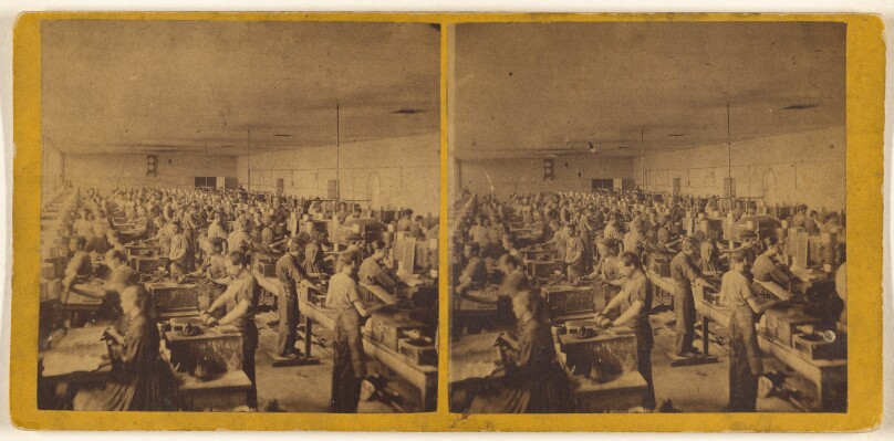 Hydrostatic Press Room, Manufacturing United States Currency. [U.S. Treasury Department]