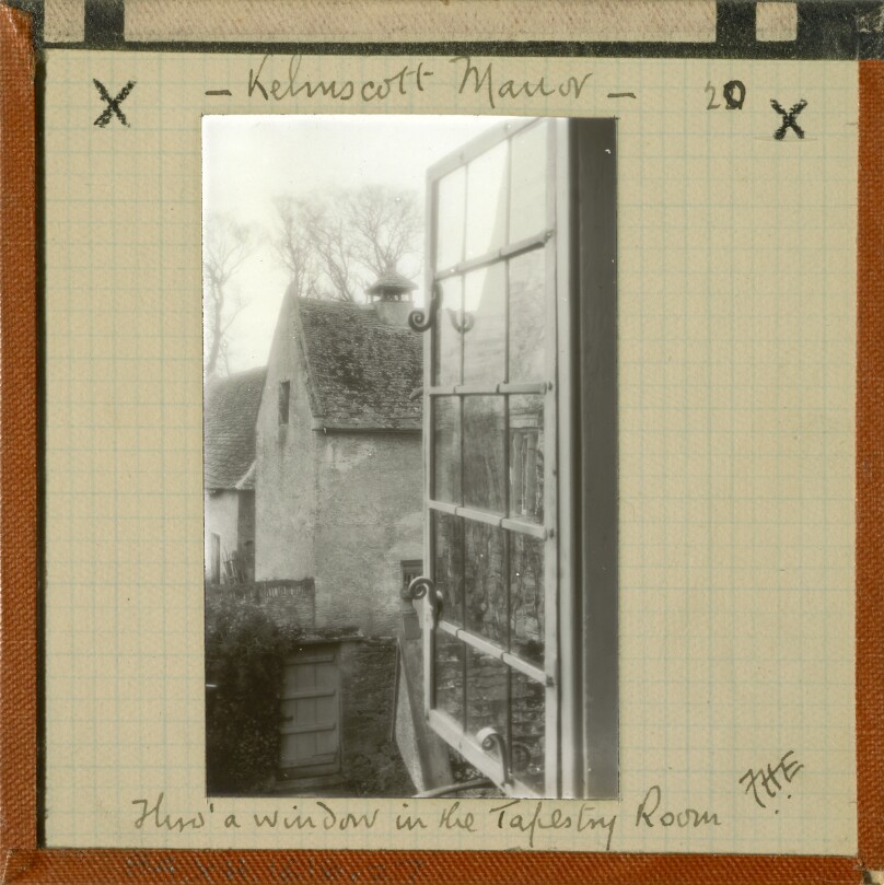 Kelmscott Manor. Thro' a Window in the Tapestry Room.