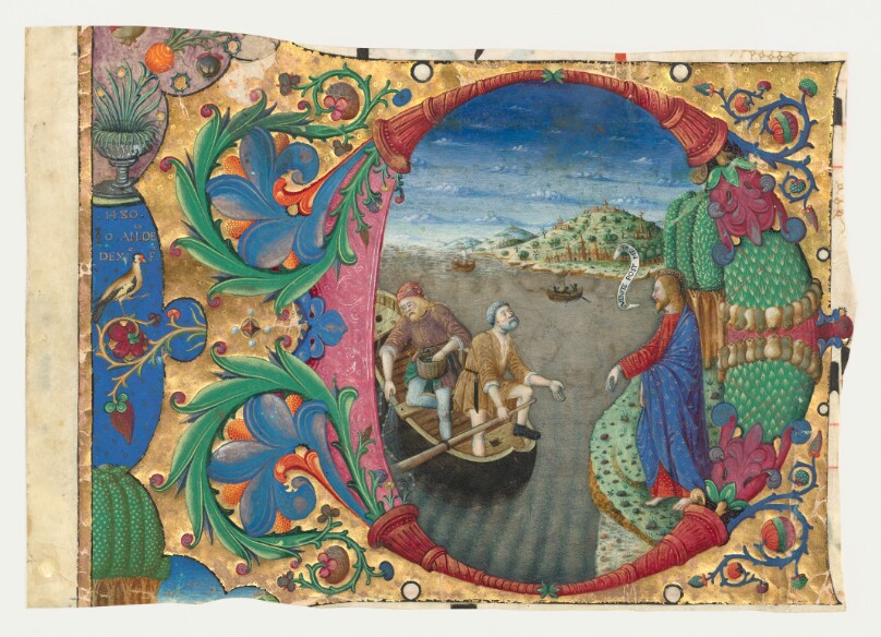 Initial D: The Calling of Saints Peter and Andrew, cutting from a gradual