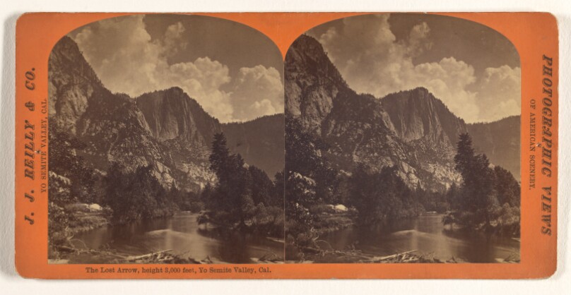 The Lost Arrow, height 3,000 feet, Yo Semite Valley, Cal.