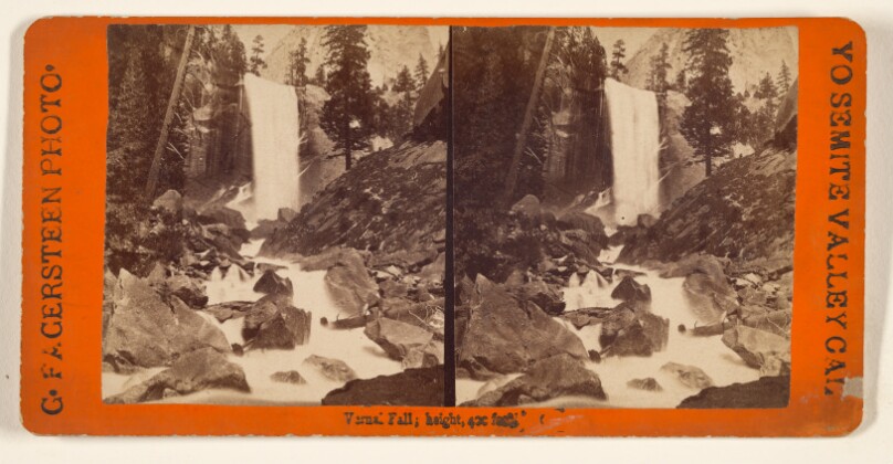 Vernal Fall; height, 400 feet.
