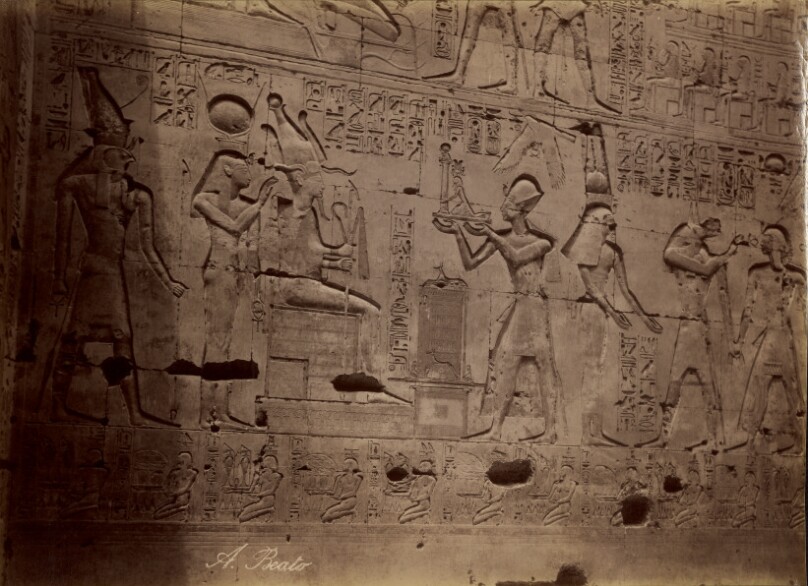 [Abydos, Offering to Osiris] / [Abydos, Offrende a Osiris]