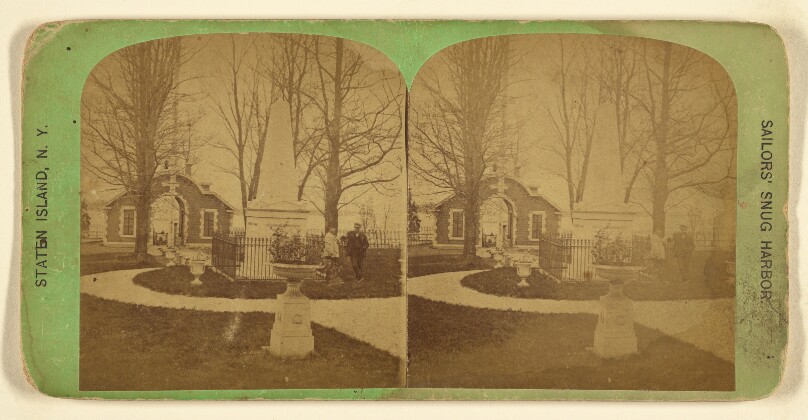 Monument and Centre Lodge. Sailors' Snug Harbor, Staten Island, N.Y.