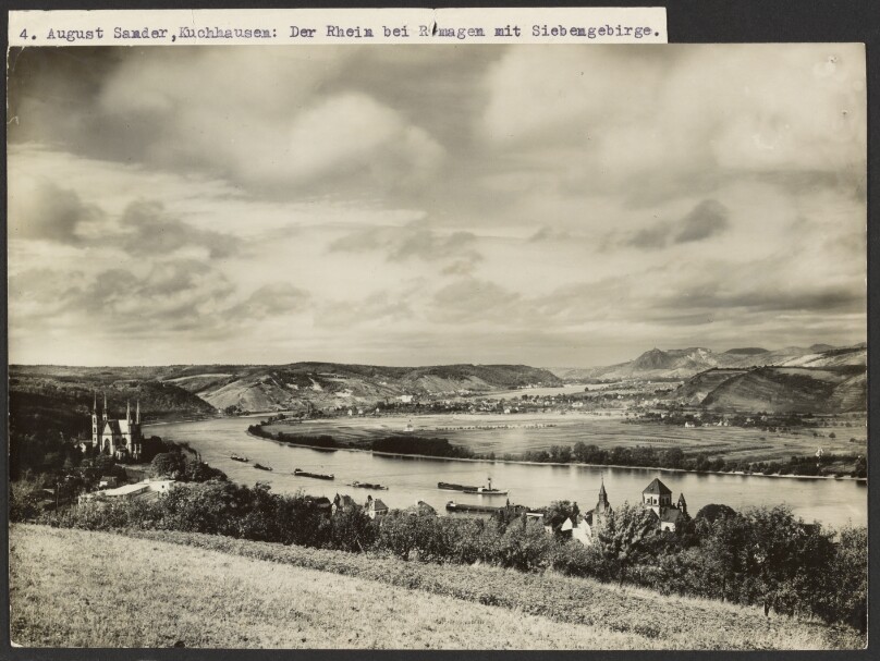 The Rhine near Remagen with the Siebengebirge (Der Rhein bei Remagen mit Siebengebirge)