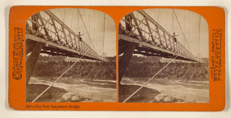 The New Suspension Bridge. [Niagara Falls, New York]