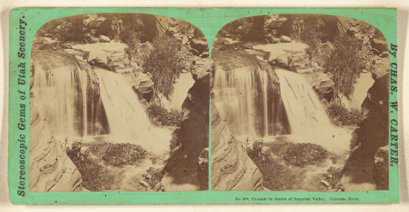 Cascade in Outlet of Surprise Valley, Colorado River.