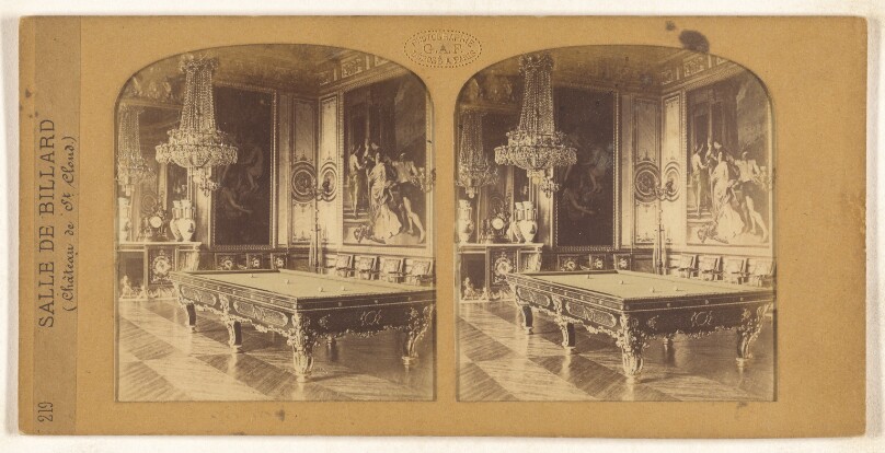 Salle de Billard (Chateau de St. Cloud.)